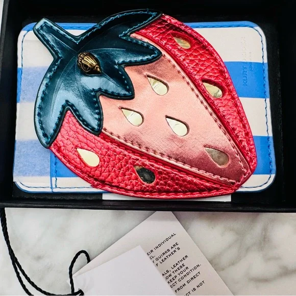 Kurt Geiger Strawberry Card Holder - NWT - Picture 2 of 6
